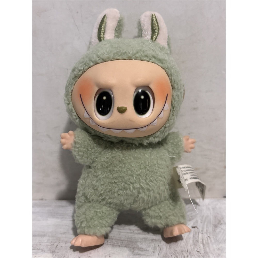 Labubu The Monster Exciting Macaron, Green Grape, POP Mart Brand, Plush Keychain